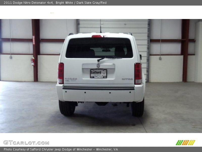 Bright White / Dark Slate Gray/Red 2011 Dodge Nitro Detonator 4x4