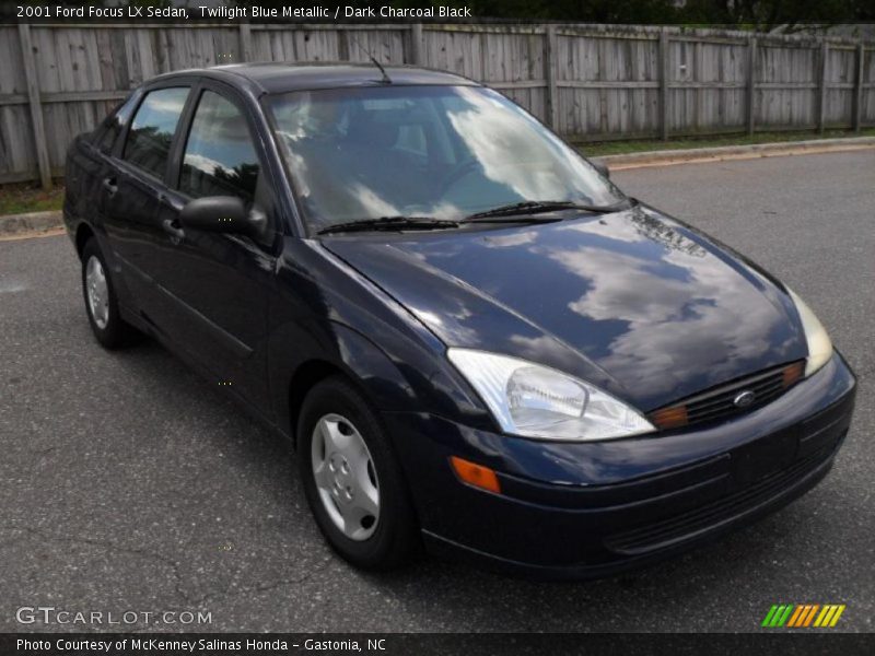 Twilight Blue Metallic / Dark Charcoal Black 2001 Ford Focus LX Sedan