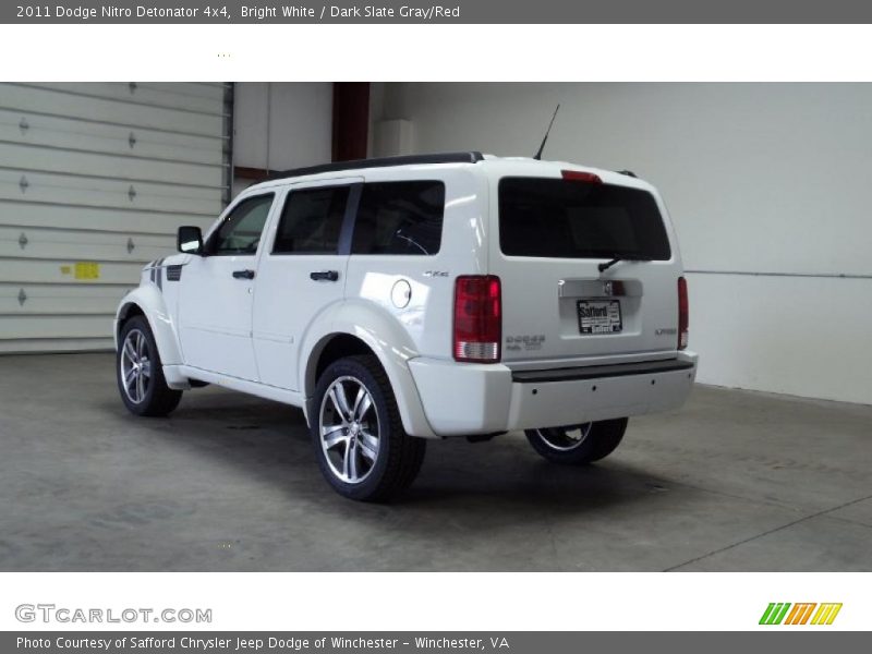 Bright White / Dark Slate Gray/Red 2011 Dodge Nitro Detonator 4x4