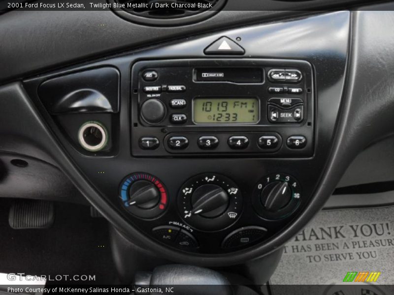 Twilight Blue Metallic / Dark Charcoal Black 2001 Ford Focus LX Sedan