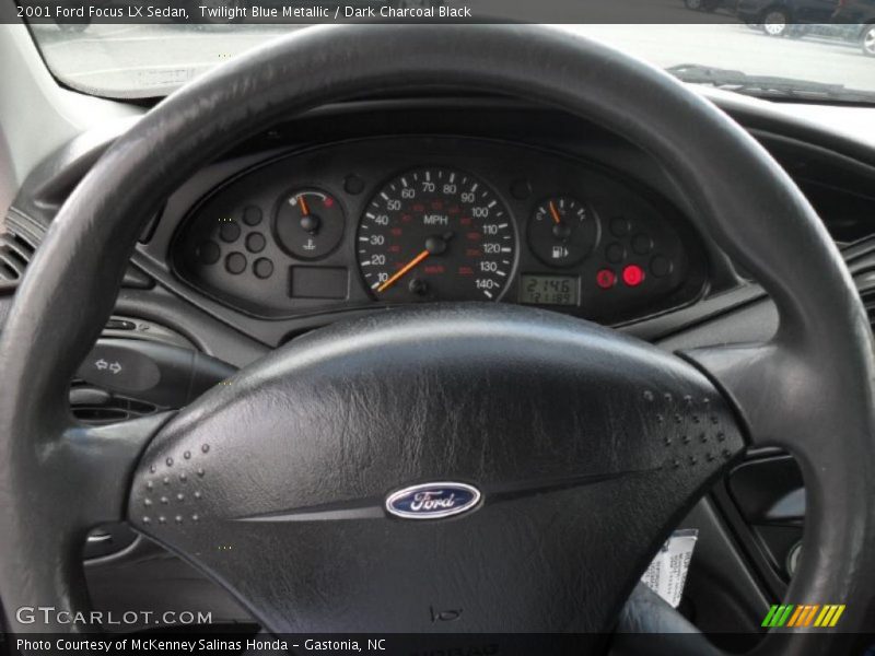 Twilight Blue Metallic / Dark Charcoal Black 2001 Ford Focus LX Sedan