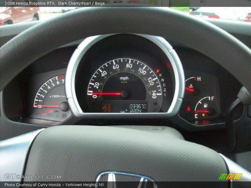 Dark Cherry Pearl / Beige 2008 Honda Ridgeline RTX