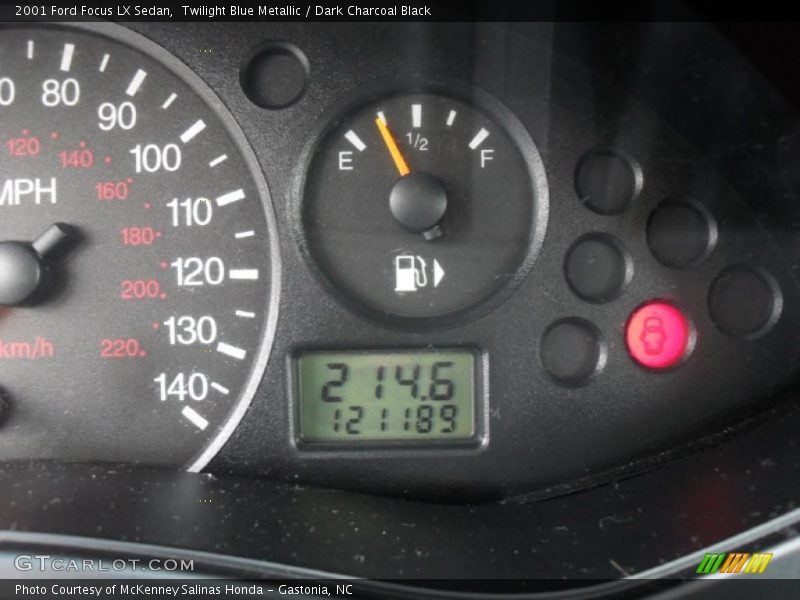 Twilight Blue Metallic / Dark Charcoal Black 2001 Ford Focus LX Sedan