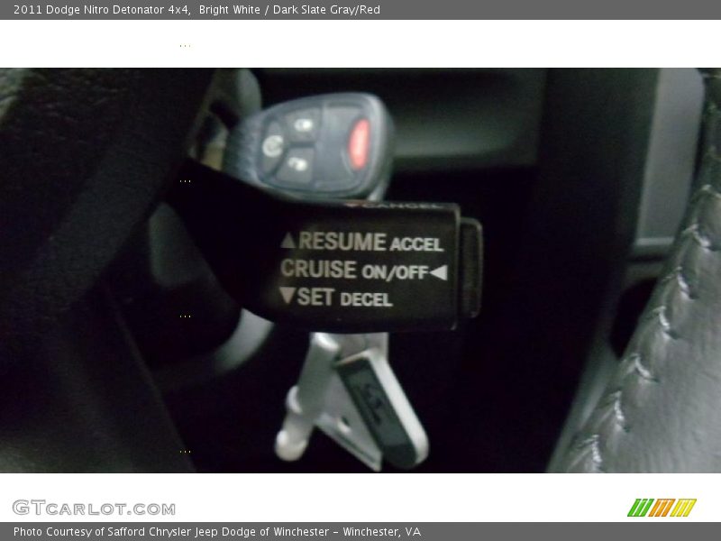 Bright White / Dark Slate Gray/Red 2011 Dodge Nitro Detonator 4x4