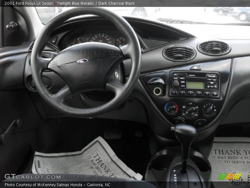 Twilight Blue Metallic / Dark Charcoal Black 2001 Ford Focus LX Sedan