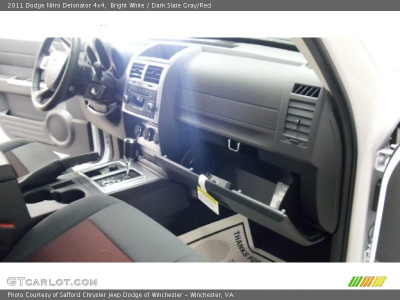 Bright White / Dark Slate Gray/Red 2011 Dodge Nitro Detonator 4x4
