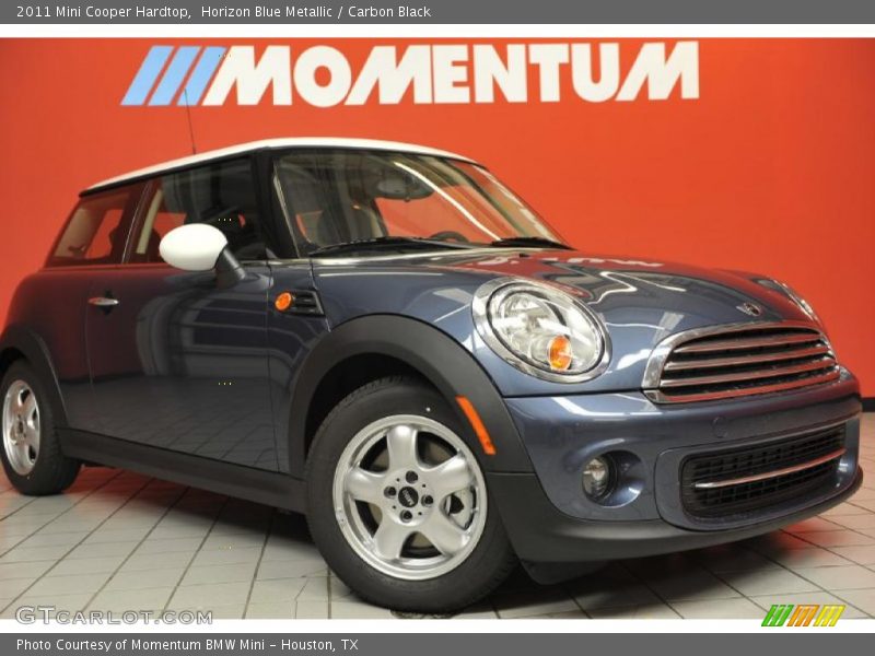Horizon Blue Metallic / Carbon Black 2011 Mini Cooper Hardtop