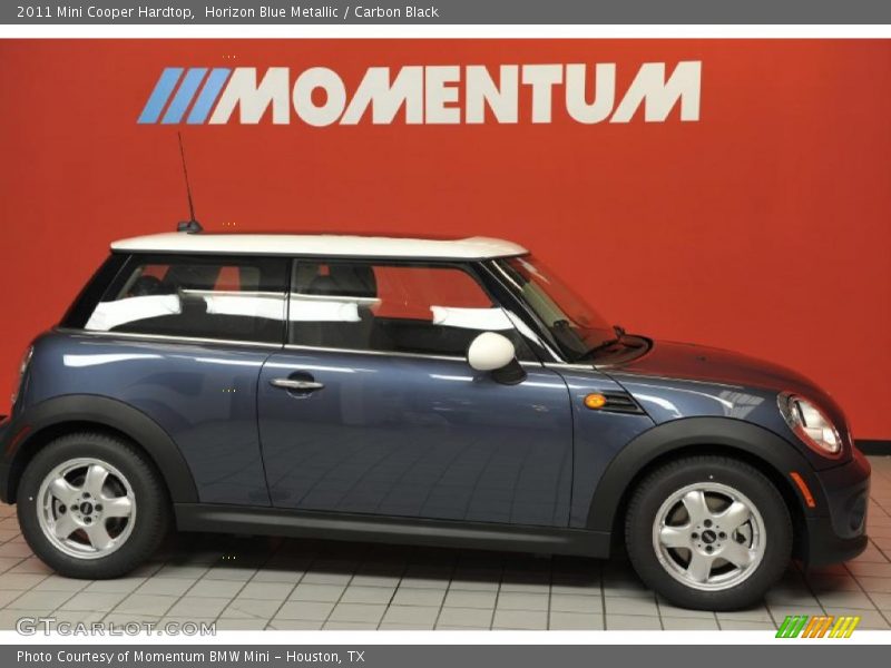 Horizon Blue Metallic / Carbon Black 2011 Mini Cooper Hardtop