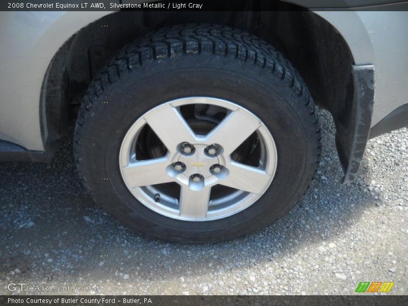 Silverstone Metallic / Light Gray 2008 Chevrolet Equinox LT AWD