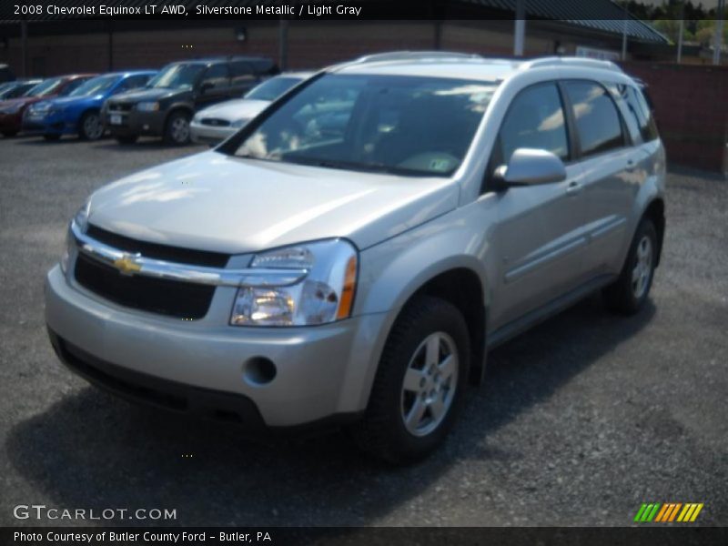 Silverstone Metallic / Light Gray 2008 Chevrolet Equinox LT AWD