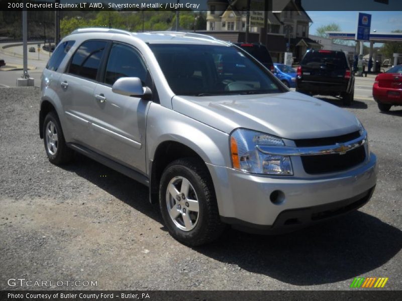 Silverstone Metallic / Light Gray 2008 Chevrolet Equinox LT AWD