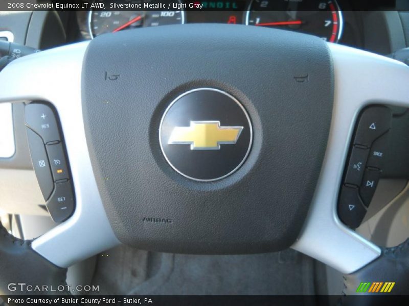 Silverstone Metallic / Light Gray 2008 Chevrolet Equinox LT AWD