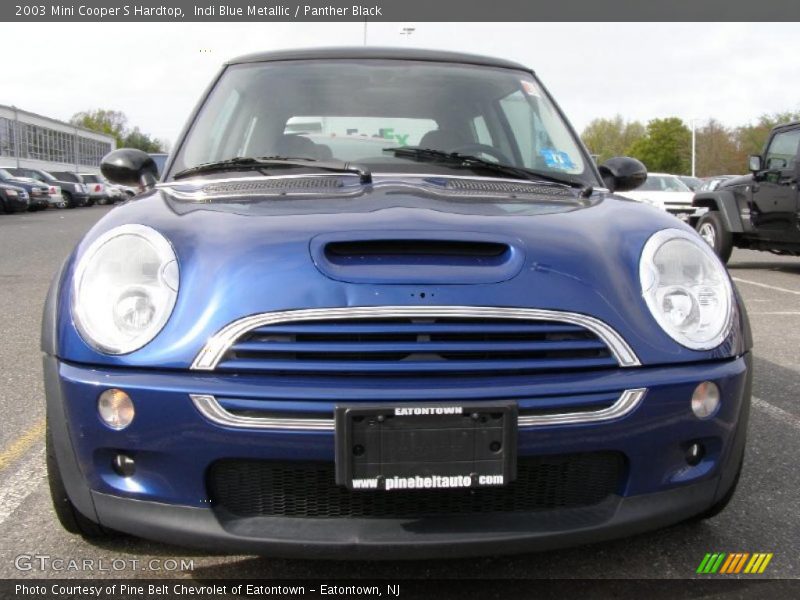 Indi Blue Metallic / Panther Black 2003 Mini Cooper S Hardtop