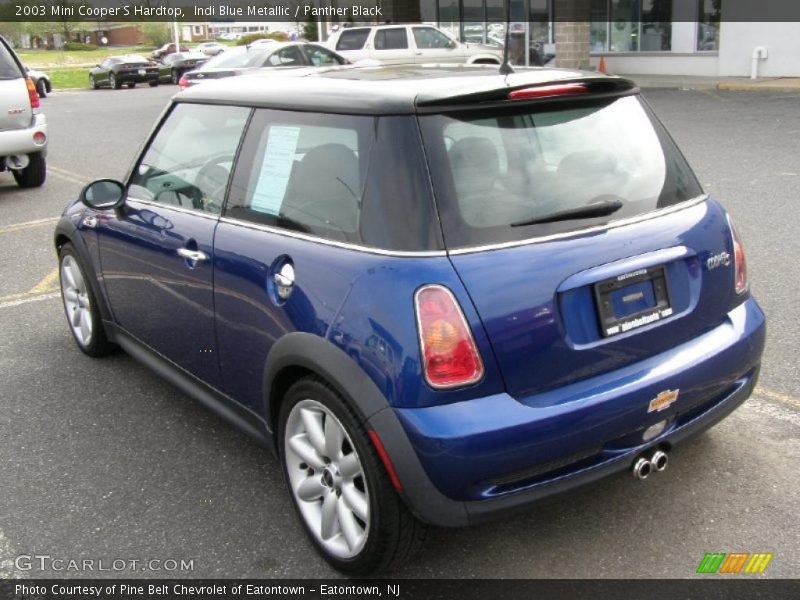 Indi Blue Metallic / Panther Black 2003 Mini Cooper S Hardtop