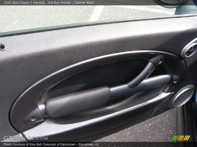 Indi Blue Metallic / Panther Black 2003 Mini Cooper S Hardtop