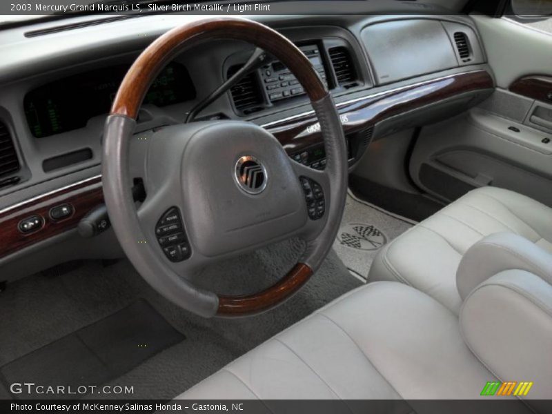 Silver Birch Metallic / Light Flint 2003 Mercury Grand Marquis LS
