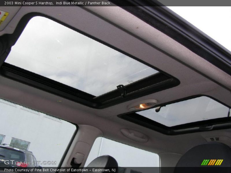 Indi Blue Metallic / Panther Black 2003 Mini Cooper S Hardtop