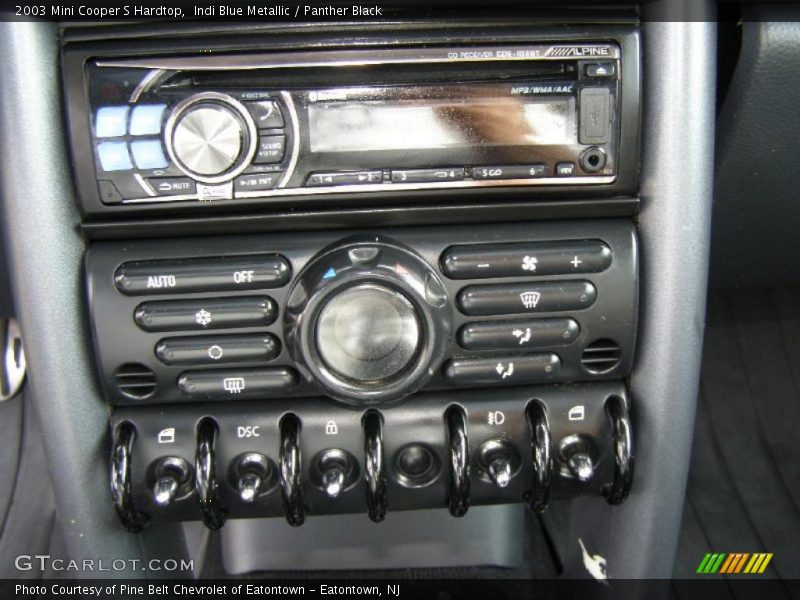 Indi Blue Metallic / Panther Black 2003 Mini Cooper S Hardtop