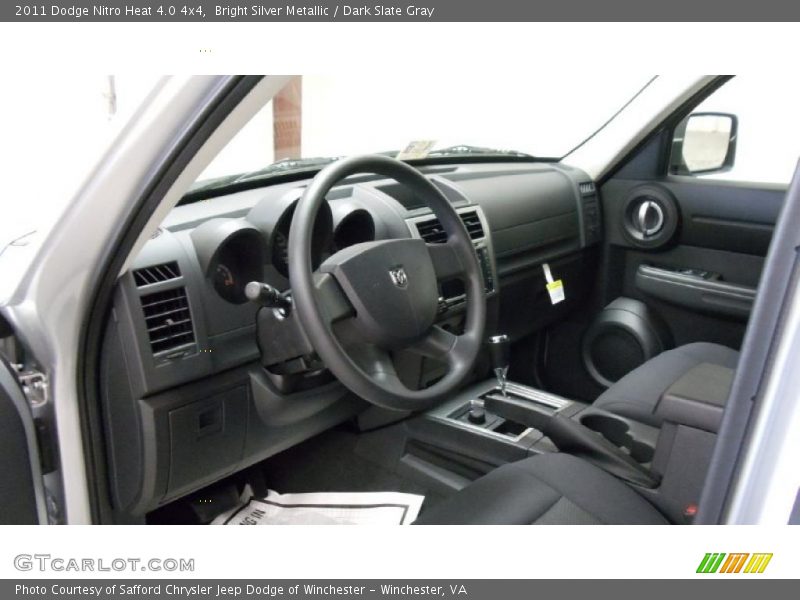 Bright Silver Metallic / Dark Slate Gray 2011 Dodge Nitro Heat 4.0 4x4