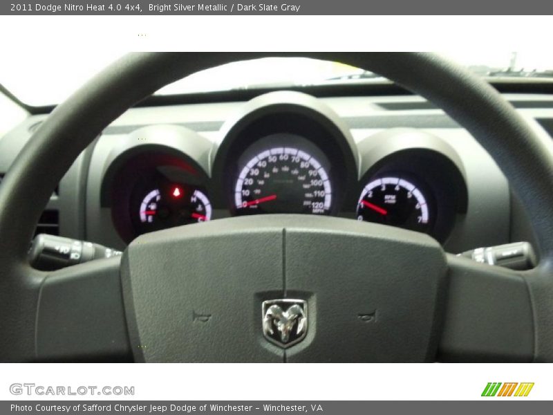 Bright Silver Metallic / Dark Slate Gray 2011 Dodge Nitro Heat 4.0 4x4