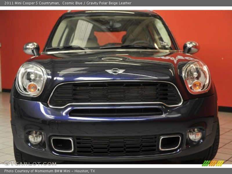 Cosmic Blue / Gravity Polar Beige Leather 2011 Mini Cooper S Countryman