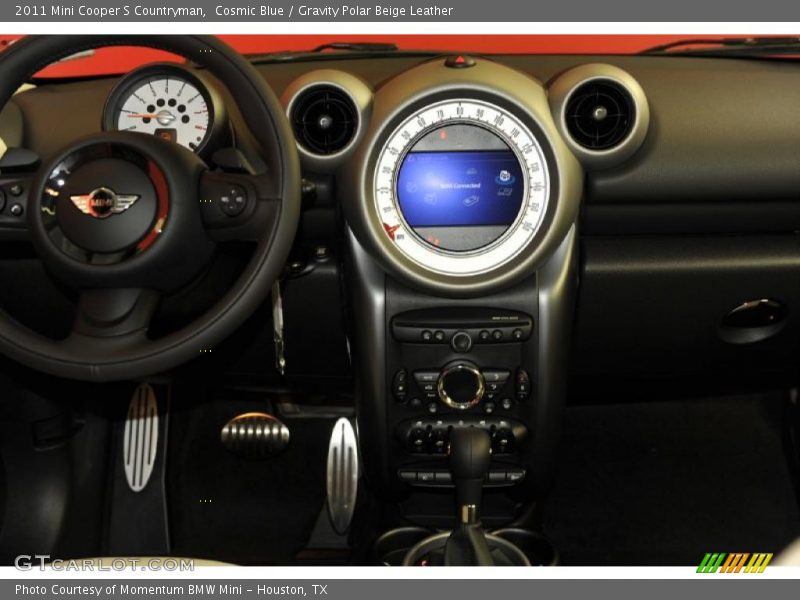 Cosmic Blue / Gravity Polar Beige Leather 2011 Mini Cooper S Countryman