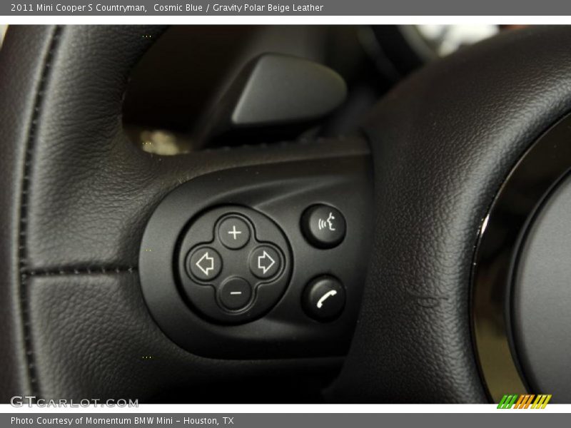 Cosmic Blue / Gravity Polar Beige Leather 2011 Mini Cooper S Countryman