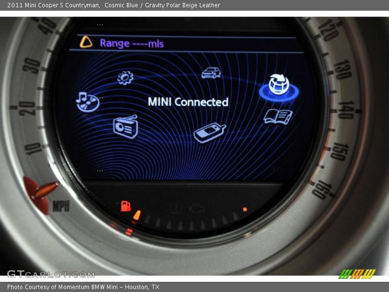 Cosmic Blue / Gravity Polar Beige Leather 2011 Mini Cooper S Countryman