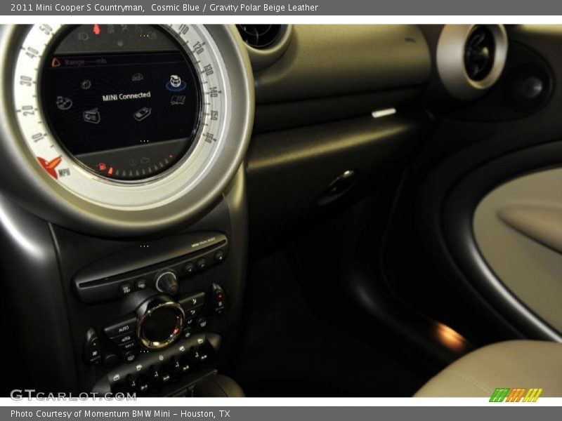 Cosmic Blue / Gravity Polar Beige Leather 2011 Mini Cooper S Countryman