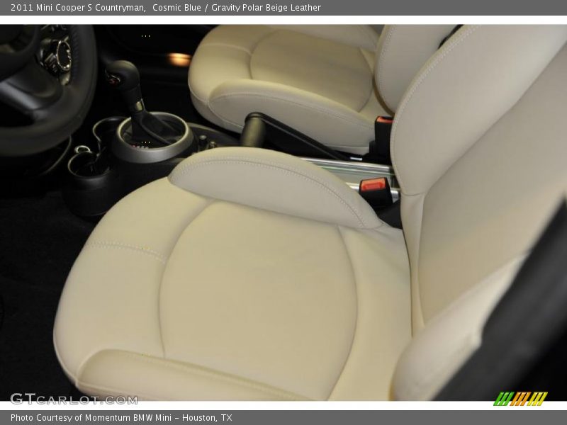 Cosmic Blue / Gravity Polar Beige Leather 2011 Mini Cooper S Countryman