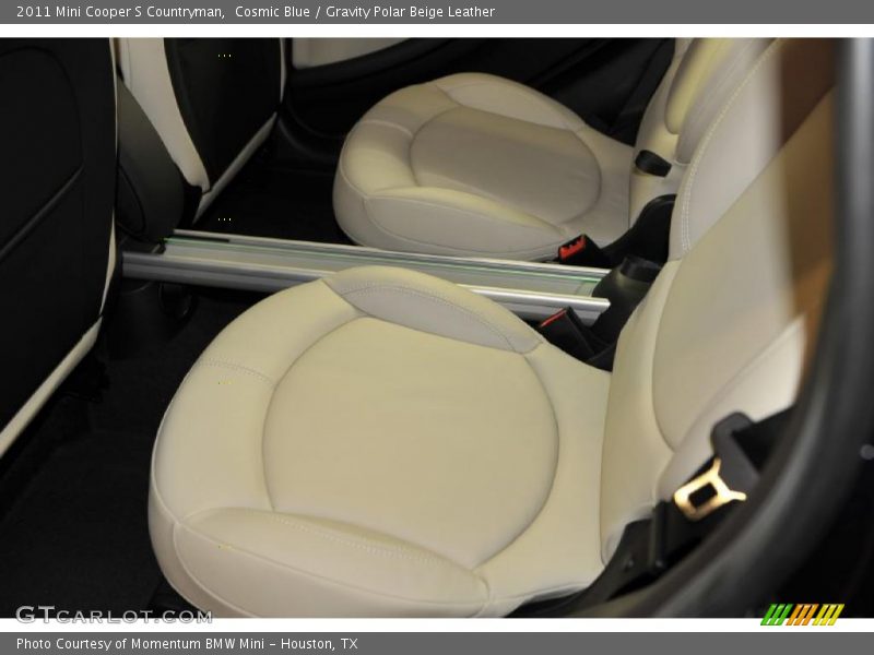 Cosmic Blue / Gravity Polar Beige Leather 2011 Mini Cooper S Countryman
