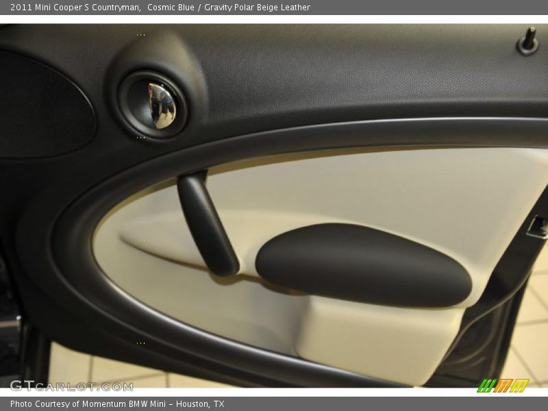 Cosmic Blue / Gravity Polar Beige Leather 2011 Mini Cooper S Countryman