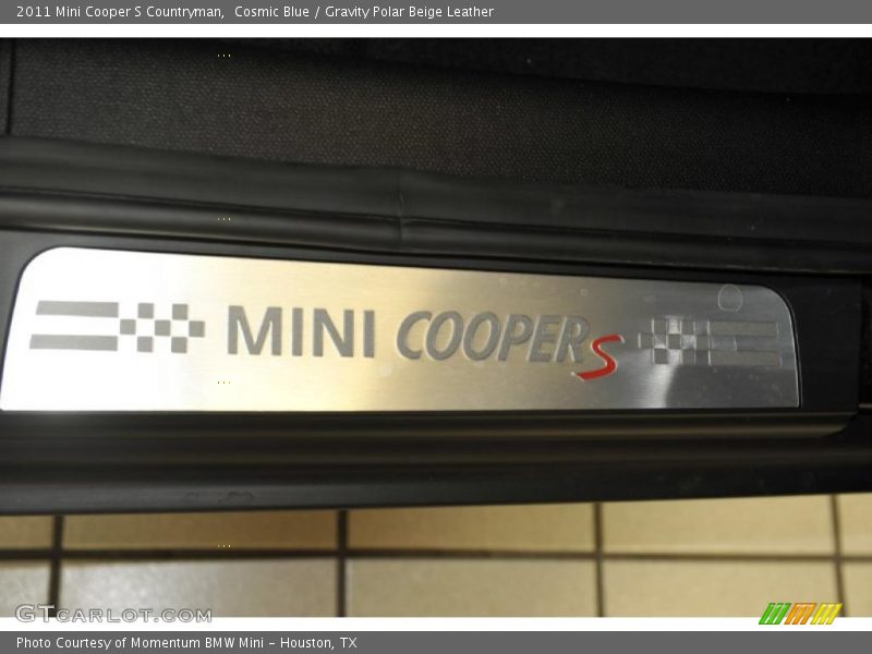 Cosmic Blue / Gravity Polar Beige Leather 2011 Mini Cooper S Countryman