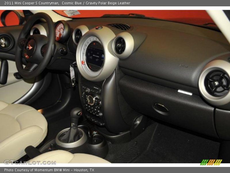 Cosmic Blue / Gravity Polar Beige Leather 2011 Mini Cooper S Countryman