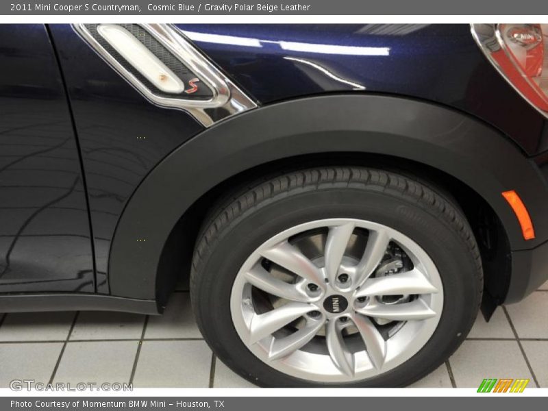 Cosmic Blue / Gravity Polar Beige Leather 2011 Mini Cooper S Countryman