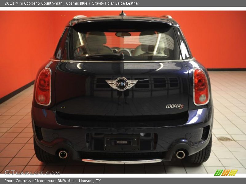Cosmic Blue / Gravity Polar Beige Leather 2011 Mini Cooper S Countryman