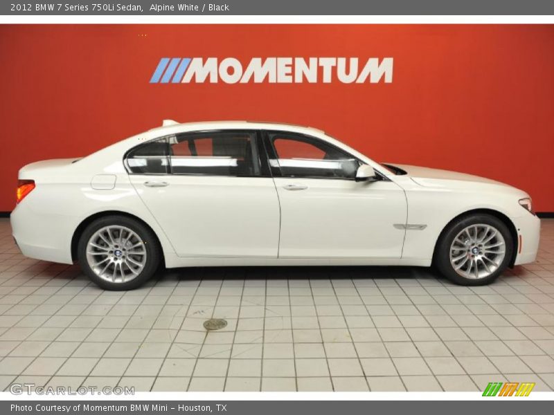 Alpine White / Black 2012 BMW 7 Series 750Li Sedan