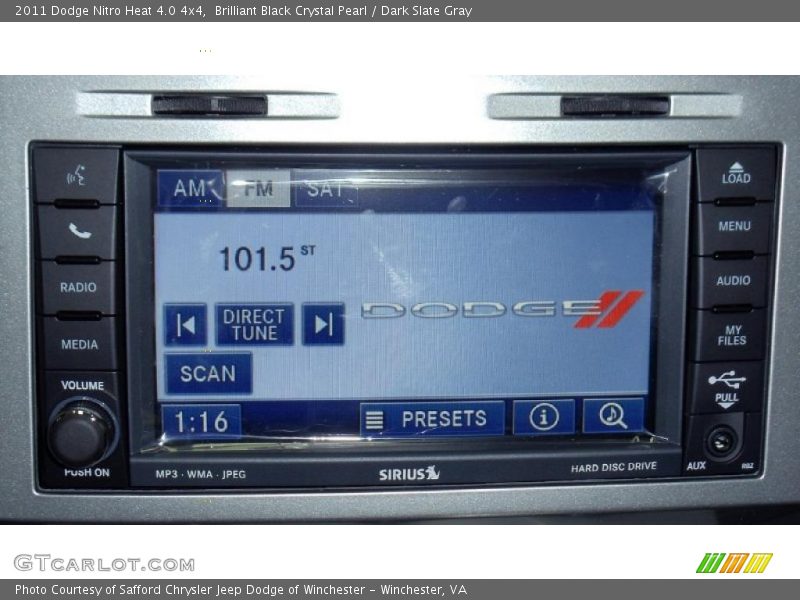 Brilliant Black Crystal Pearl / Dark Slate Gray 2011 Dodge Nitro Heat 4.0 4x4