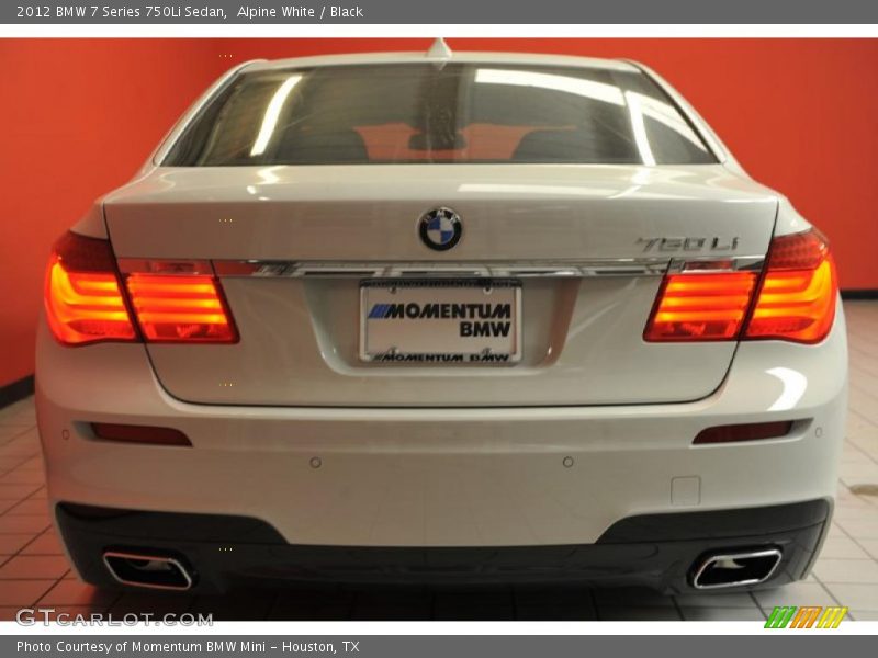 Alpine White / Black 2012 BMW 7 Series 750Li Sedan