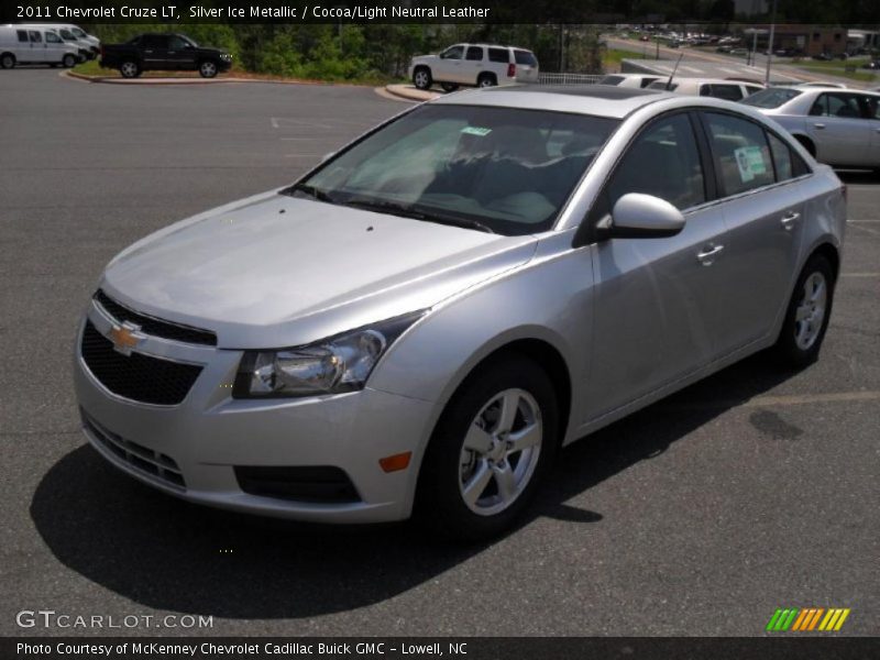 Silver Ice Metallic / Cocoa/Light Neutral Leather 2011 Chevrolet Cruze LT