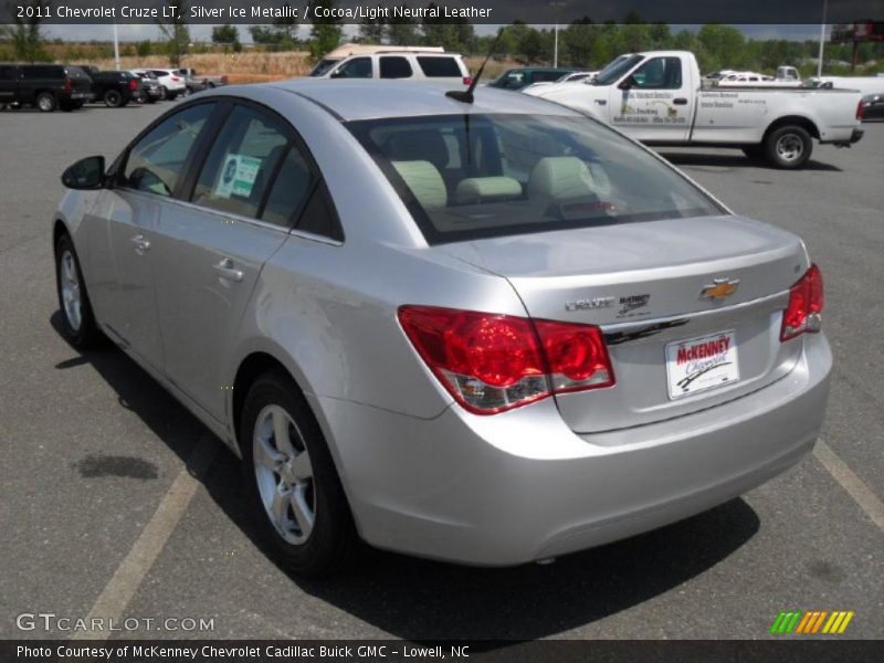 Silver Ice Metallic / Cocoa/Light Neutral Leather 2011 Chevrolet Cruze LT