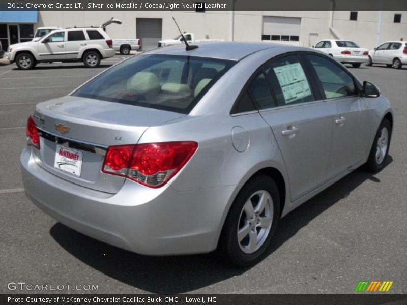 Silver Ice Metallic / Cocoa/Light Neutral Leather 2011 Chevrolet Cruze LT