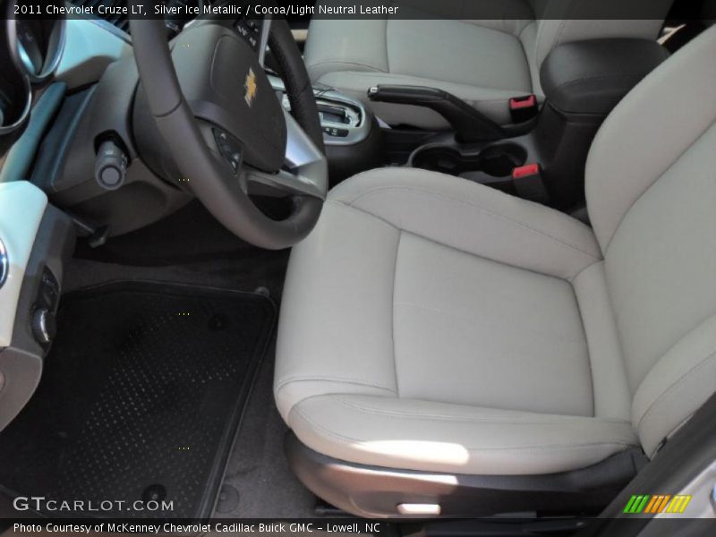Silver Ice Metallic / Cocoa/Light Neutral Leather 2011 Chevrolet Cruze LT