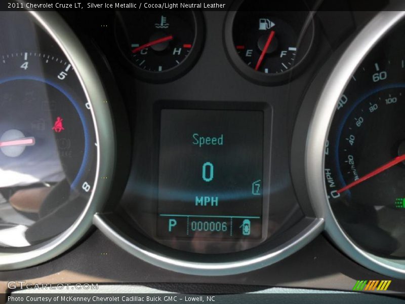 Silver Ice Metallic / Cocoa/Light Neutral Leather 2011 Chevrolet Cruze LT