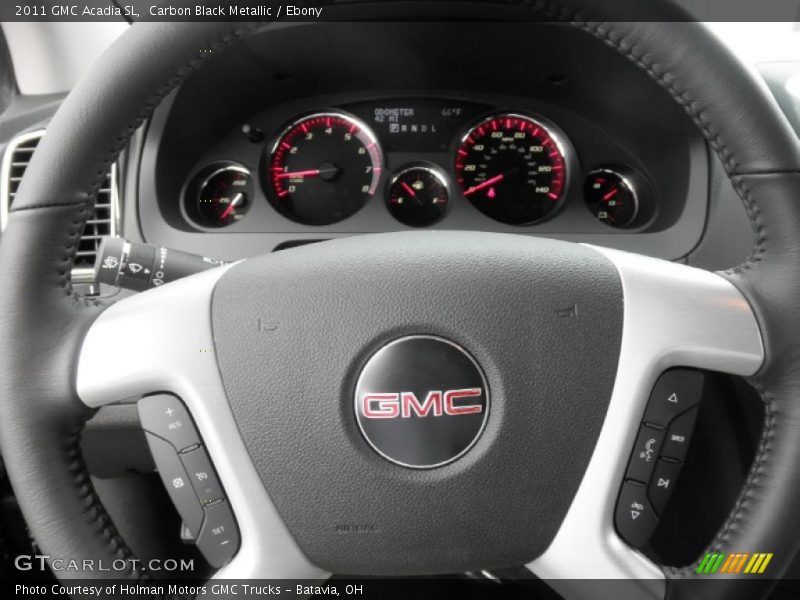 Carbon Black Metallic / Ebony 2011 GMC Acadia SL