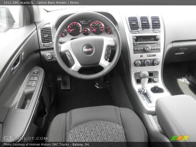 Carbon Black Metallic / Ebony 2011 GMC Acadia SL