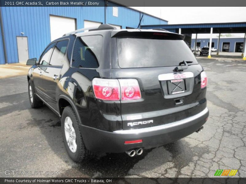 Carbon Black Metallic / Ebony 2011 GMC Acadia SL