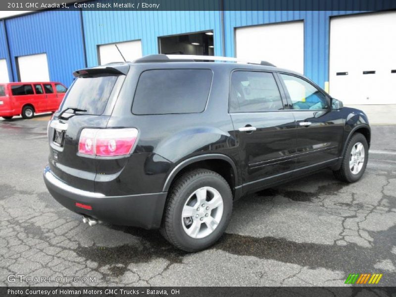 Carbon Black Metallic / Ebony 2011 GMC Acadia SL