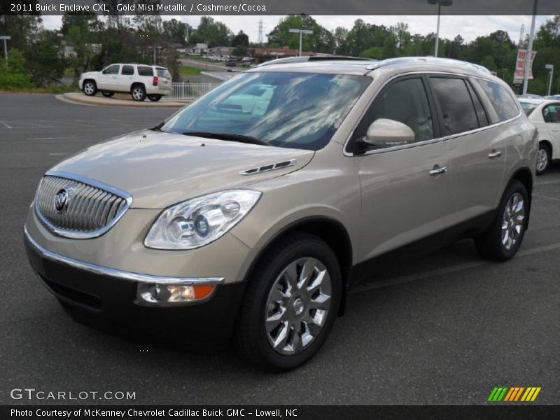 Gold Mist Metallic / Cashmere/Cocoa 2011 Buick Enclave CXL