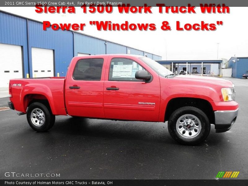 Fire Red / Dark Titanium 2011 GMC Sierra 1500 Crew Cab 4x4